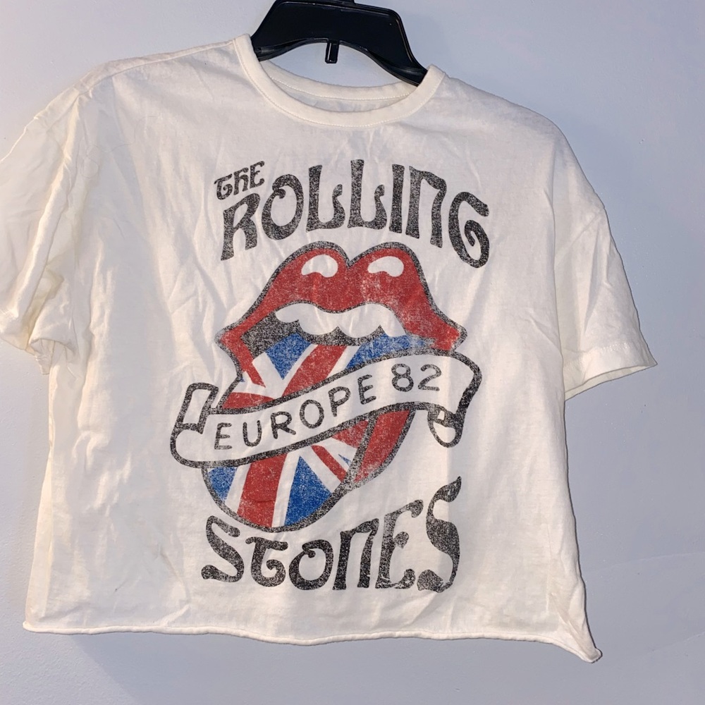 Rolling Stones size small crop top